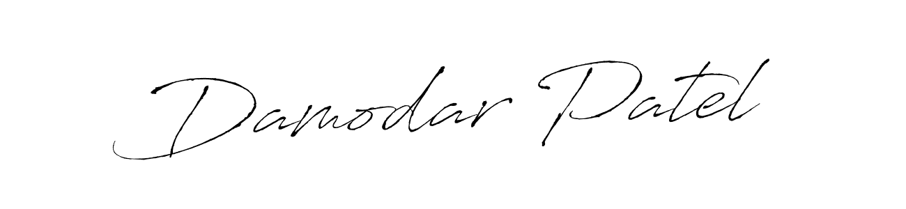 Design your own signature with our free online signature maker. With this signature software, you can create a handwritten (Antro_Vectra) signature for name Damodar Patel. Damodar Patel signature style 6 images and pictures png