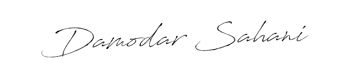 Damodar Sahani stylish signature style. Best Handwritten Sign (Antro_Vectra) for my name. Handwritten Signature Collection Ideas for my name Damodar Sahani. Damodar Sahani signature style 6 images and pictures png