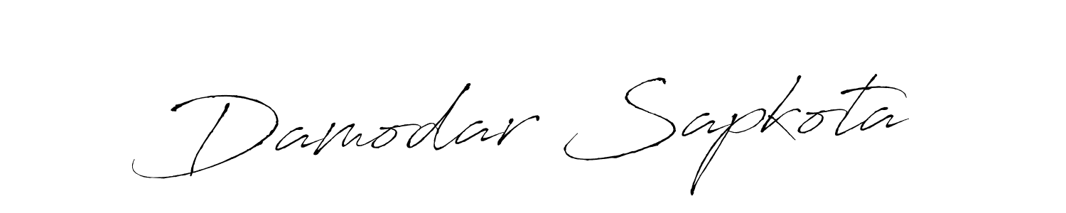 How to make Damodar Sapkota name signature. Use Antro_Vectra style for creating short signs online. This is the latest handwritten sign. Damodar Sapkota signature style 6 images and pictures png