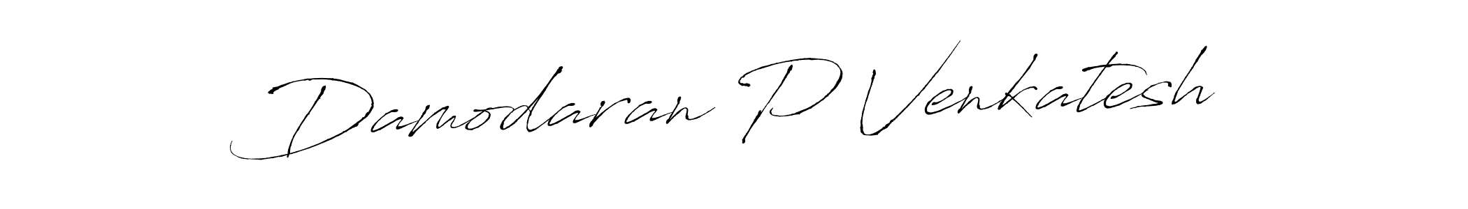 How to make Damodaran P Venkatesh name signature. Use Antro_Vectra style for creating short signs online. This is the latest handwritten sign. Damodaran P Venkatesh signature style 6 images and pictures png