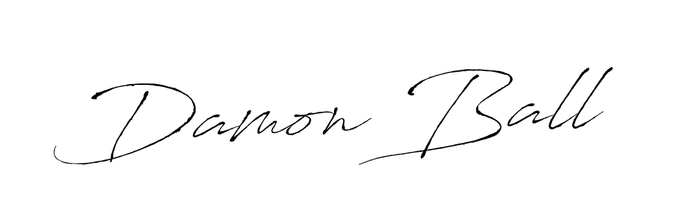 Design your own signature with our free online signature maker. With this signature software, you can create a handwritten (Antro_Vectra) signature for name Damon Ball. Damon Ball signature style 6 images and pictures png