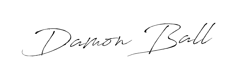 Design your own signature with our free online signature maker. With this signature software, you can create a handwritten (Antro_Vectra) signature for name Damon Ball. Damon Ball signature style 6 images and pictures png