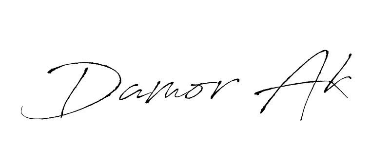 You should practise on your own different ways (Antro_Vectra) to write your name (Damor Ak) in signature. don't let someone else do it for you. Damor Ak signature style 6 images and pictures png