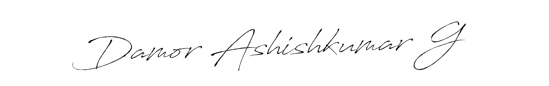 Design your own signature with our free online signature maker. With this signature software, you can create a handwritten (Antro_Vectra) signature for name Damor Ashishkumar G. Damor Ashishkumar G signature style 6 images and pictures png