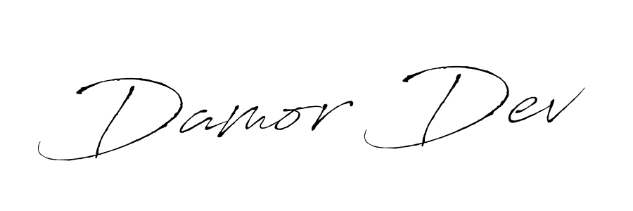 Create a beautiful signature design for name Damor Dev. With this signature (Antro_Vectra) fonts, you can make a handwritten signature for free. Damor Dev signature style 6 images and pictures png