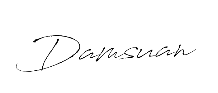 How to make Damsuan signature? Antro_Vectra is a professional autograph style. Create handwritten signature for Damsuan name. Damsuan signature style 6 images and pictures png