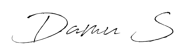 Quickly download Damu S name signature in high-resolution PNG using Antro_Vectra style. Ready to insert into PDFs and online applications. Damu S signature style 6 images and pictures png