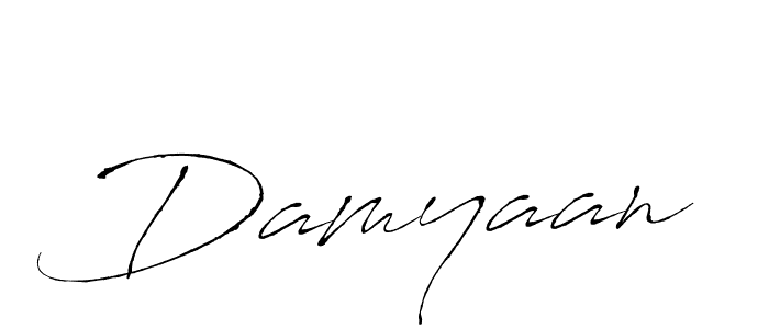 Create a beautiful signature design for name Damyaan. With this signature (Antro_Vectra) fonts, you can make a handwritten signature for free. Damyaan signature style 6 images and pictures png