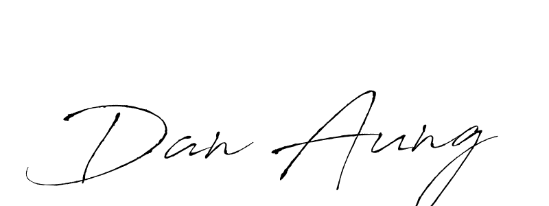 How to make Dan Aung signature? Antro_Vectra is a professional autograph style. Create handwritten signature for Dan Aung name. Dan Aung signature style 6 images and pictures png