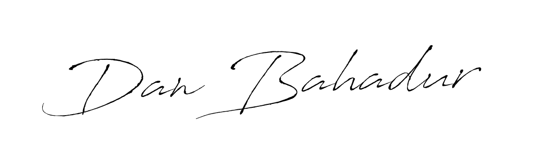How to make Dan Bahadur name signature. Use Antro_Vectra style for creating short signs online. This is the latest handwritten sign. Dan Bahadur signature style 6 images and pictures png