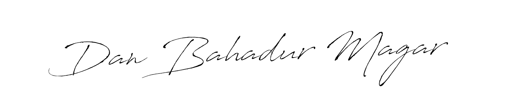 Design your own signature with our free online signature maker. With this signature software, you can create a handwritten (Antro_Vectra) signature for name Dan Bahadur Magar. Dan Bahadur Magar signature style 6 images and pictures png