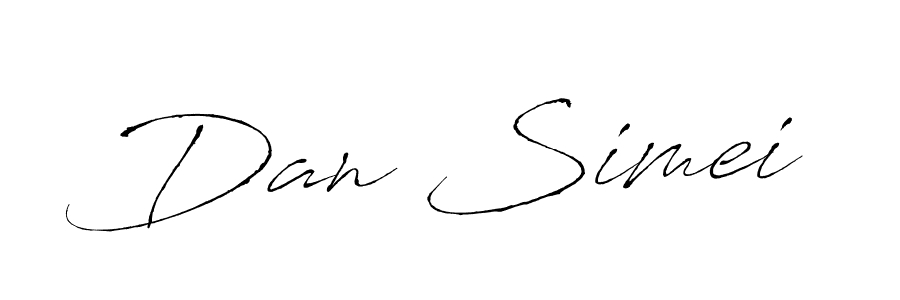 Create a beautiful signature design for name Dan Simei. With this signature (Antro_Vectra) fonts, you can make a handwritten signature for free. Dan Simei signature style 6 images and pictures png