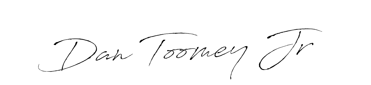 Create a beautiful signature design for name Dan Toomey Jr. With this signature (Antro_Vectra) fonts, you can make a handwritten signature for free. Dan Toomey Jr signature style 6 images and pictures png