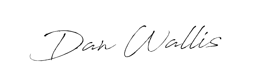 How to make Dan Wallis name signature. Use Antro_Vectra style for creating short signs online. This is the latest handwritten sign. Dan Wallis signature style 6 images and pictures png