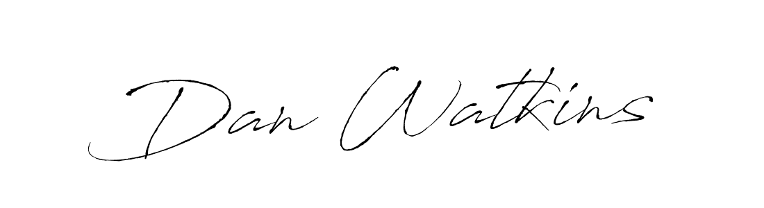 How to make Dan Watkins signature? Antro_Vectra is a professional autograph style. Create handwritten signature for Dan Watkins name. Dan Watkins signature style 6 images and pictures png