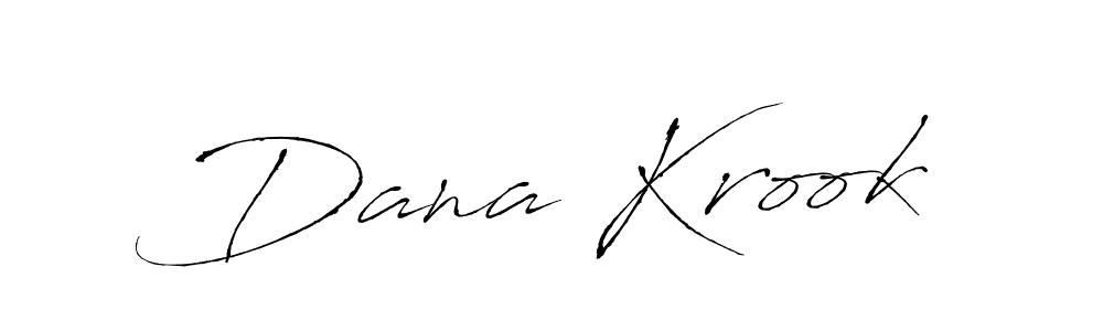 Dana Krook stylish signature style. Best Handwritten Sign (Antro_Vectra) for my name. Handwritten Signature Collection Ideas for my name Dana Krook. Dana Krook signature style 6 images and pictures png