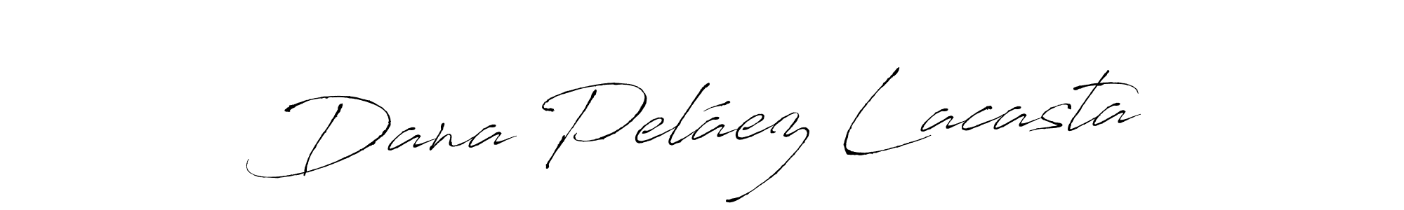 Create a beautiful signature design for name Dana Peláez Lacasta. With this signature (Antro_Vectra) fonts, you can make a handwritten signature for free. Dana Peláez Lacasta signature style 6 images and pictures png