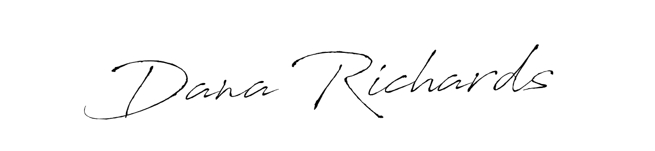 Dana Richards stylish signature style. Best Handwritten Sign (Antro_Vectra) for my name. Handwritten Signature Collection Ideas for my name Dana Richards. Dana Richards signature style 6 images and pictures png
