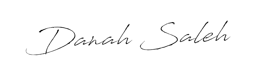 Design your own signature with our free online signature maker. With this signature software, you can create a handwritten (Antro_Vectra) signature for name Danah Saleh. Danah Saleh signature style 6 images and pictures png