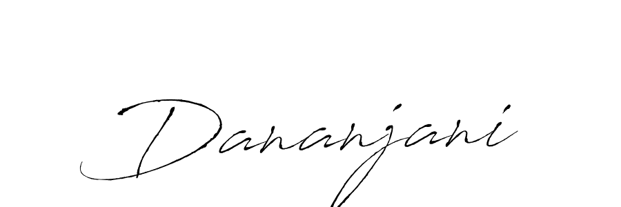 Dananjani stylish signature style. Best Handwritten Sign (Antro_Vectra) for my name. Handwritten Signature Collection Ideas for my name Dananjani. Dananjani signature style 6 images and pictures png