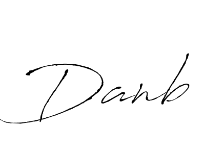 How to make Danb signature? Antro_Vectra is a professional autograph style. Create handwritten signature for Danb name. Danb signature style 6 images and pictures png