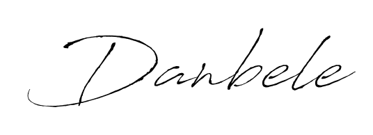 How to make Danbele name signature. Use Antro_Vectra style for creating short signs online. This is the latest handwritten sign. Danbele signature style 6 images and pictures png