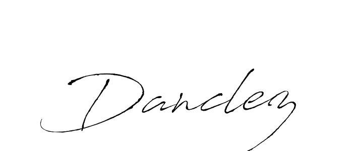 Create a beautiful signature design for name Danclez. With this signature (Antro_Vectra) fonts, you can make a handwritten signature for free. Danclez signature style 6 images and pictures png