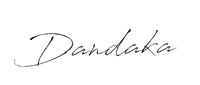 Use a signature maker to create a handwritten signature online. With this signature software, you can design (Antro_Vectra) your own signature for name Dandaka. Dandaka signature style 6 images and pictures png