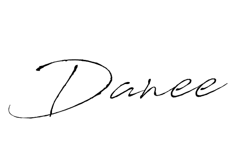 Danee stylish signature style. Best Handwritten Sign (Antro_Vectra) for my name. Handwritten Signature Collection Ideas for my name Danee. Danee signature style 6 images and pictures png