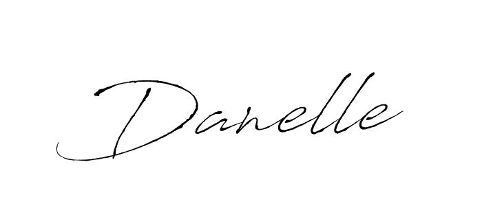 How to make Danelle signature? Antro_Vectra is a professional autograph style. Create handwritten signature for Danelle name. Danelle signature style 6 images and pictures png