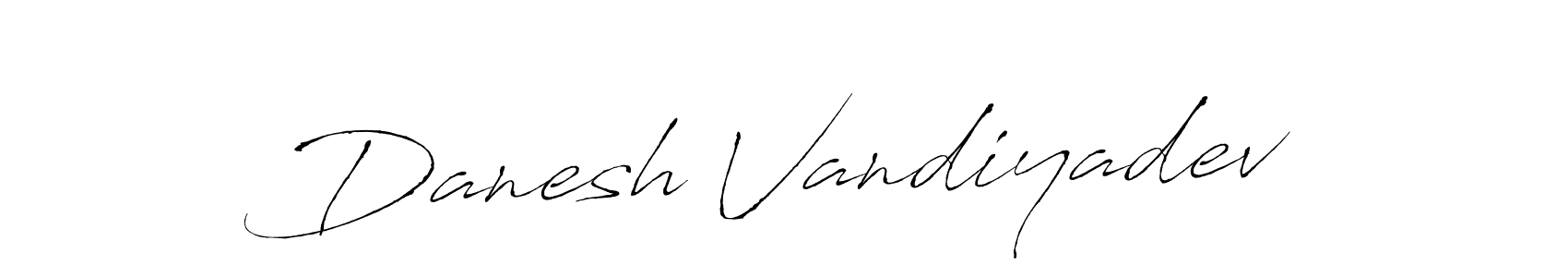 Use a signature maker to create a handwritten signature online. With this signature software, you can design (Antro_Vectra) your own signature for name Danesh Vandiyadev. Danesh Vandiyadev signature style 6 images and pictures png