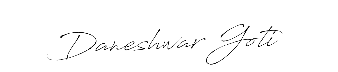 Create a beautiful signature design for name Daneshwar Goti. With this signature (Antro_Vectra) fonts, you can make a handwritten signature for free. Daneshwar Goti signature style 6 images and pictures png