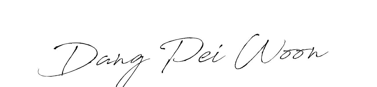 You should practise on your own different ways (Antro_Vectra) to write your name (Dang Pei Woon) in signature. don't let someone else do it for you. Dang Pei Woon signature style 6 images and pictures png