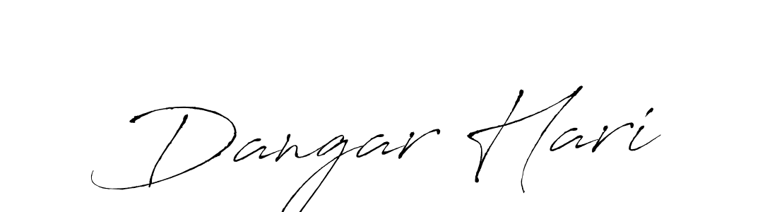 Use a signature maker to create a handwritten signature online. With this signature software, you can design (Antro_Vectra) your own signature for name Dangar Hari. Dangar Hari signature style 6 images and pictures png