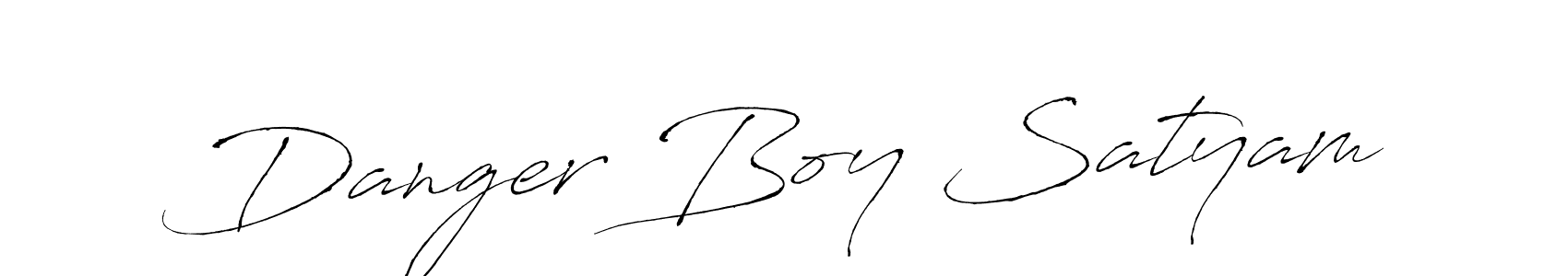 Danger Boy Satyam stylish signature style. Best Handwritten Sign (Antro_Vectra) for my name. Handwritten Signature Collection Ideas for my name Danger Boy Satyam. Danger Boy Satyam signature style 6 images and pictures png