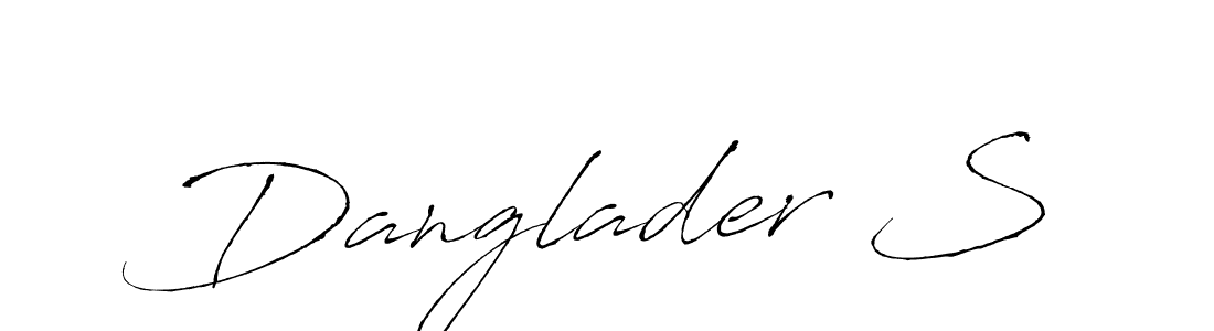 Use a signature maker to create a handwritten signature online. With this signature software, you can design (Antro_Vectra) your own signature for name Danglader S. Danglader S signature style 6 images and pictures png