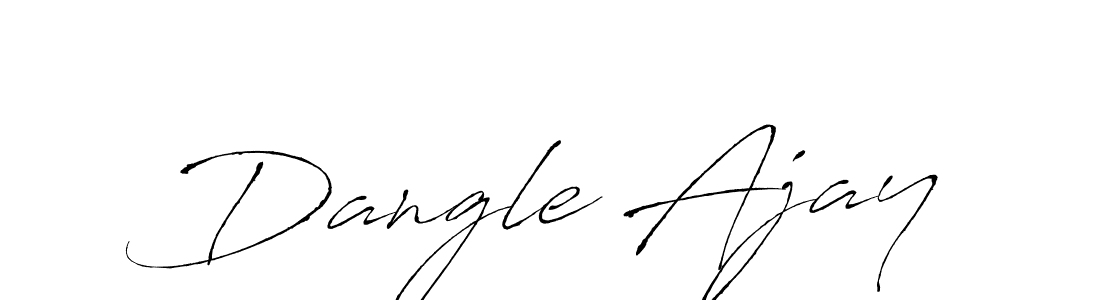 Design your own signature with our free online signature maker. With this signature software, you can create a handwritten (Antro_Vectra) signature for name Dangle Ajay. Dangle Ajay signature style 6 images and pictures png