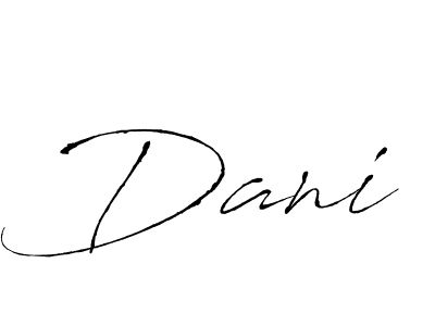 Make a beautiful signature design for name Dani. With this signature (Antro_Vectra) style, you can create a handwritten signature for free. Dani signature style 6 images and pictures png