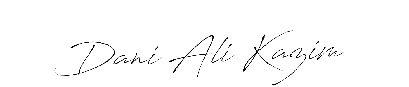 Dani Ali Kazim stylish signature style. Best Handwritten Sign (Antro_Vectra) for my name. Handwritten Signature Collection Ideas for my name Dani Ali Kazim. Dani Ali Kazim signature style 6 images and pictures png