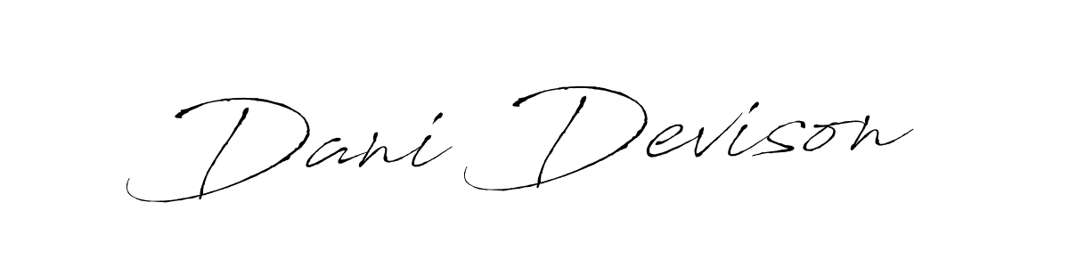 Make a beautiful signature design for name Dani Devison. With this signature (Antro_Vectra) style, you can create a handwritten signature for free. Dani Devison signature style 6 images and pictures png