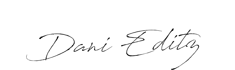 Use a signature maker to create a handwritten signature online. With this signature software, you can design (Antro_Vectra) your own signature for name Dani Editz. Dani Editz signature style 6 images and pictures png