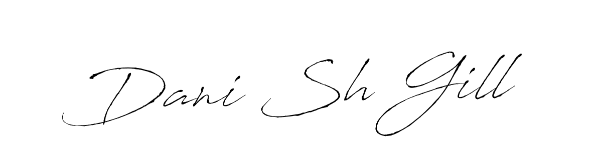 Similarly Antro_Vectra is the best handwritten signature design. Signature creator online .You can use it as an online autograph creator for name Dani Sh Gill. Dani Sh Gill signature style 6 images and pictures png