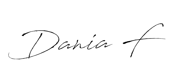 Also we have Dania F name is the best signature style. Create professional handwritten signature collection using Antro_Vectra autograph style. Dania F signature style 6 images and pictures png