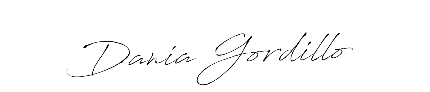 How to make Dania Gordillo signature? Antro_Vectra is a professional autograph style. Create handwritten signature for Dania Gordillo name. Dania Gordillo signature style 6 images and pictures png