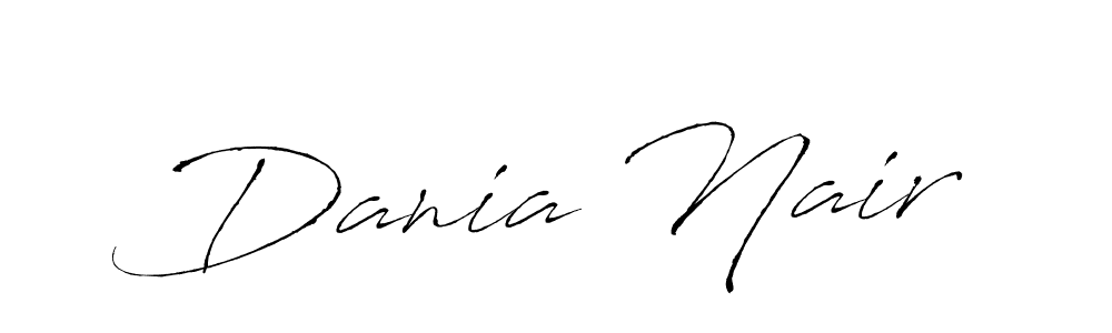 Design your own signature with our free online signature maker. With this signature software, you can create a handwritten (Antro_Vectra) signature for name Dania Nair. Dania Nair signature style 6 images and pictures png
