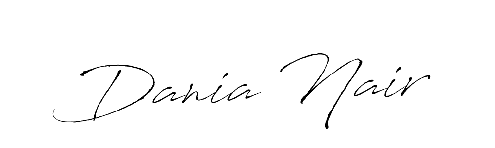 Make a short Dania Nair signature style. Manage your documents anywhere anytime using Antro_Vectra. Create and add eSignatures, submit forms, share and send files easily. Dania Nair signature style 6 images and pictures png