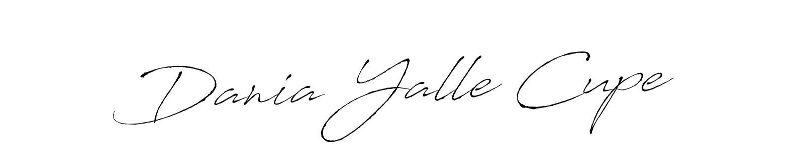 Here are the top 10 professional signature styles for the name Dania Yalle Cupe. These are the best autograph styles you can use for your name. Dania Yalle Cupe signature style 6 images and pictures png