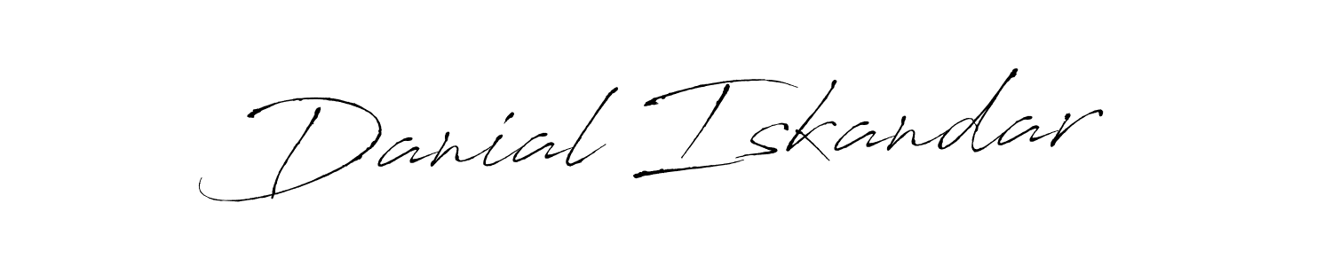 if you are searching for the best signature style for your name Danial Iskandar. so please give up your signature search. here we have designed multiple signature styles  using Antro_Vectra. Danial Iskandar signature style 6 images and pictures png