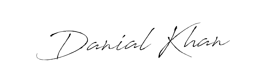 Danial Khan stylish signature style. Best Handwritten Sign (Antro_Vectra) for my name. Handwritten Signature Collection Ideas for my name Danial Khan. Danial Khan signature style 6 images and pictures png