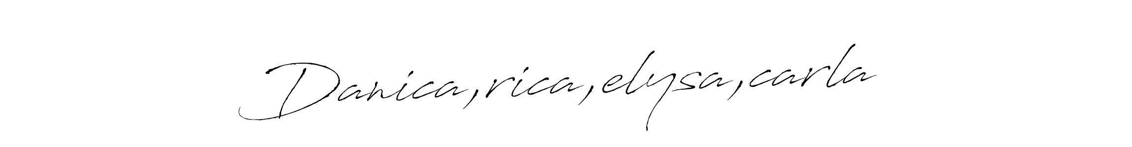 Similarly Antro_Vectra is the best handwritten signature design. Signature creator online .You can use it as an online autograph creator for name Danica,rica,elysa,carla. Danica,rica,elysa,carla signature style 6 images and pictures png